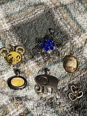 Set of 6 Vintage Pendants-Unmarked